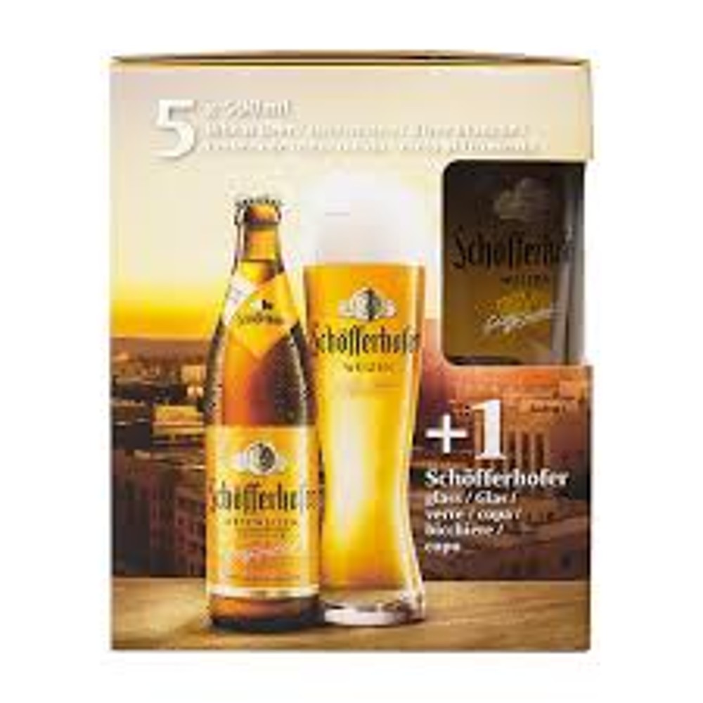 Подарунковий набір Schofferhofer пшеничне 5*0.5 стакан 0.5