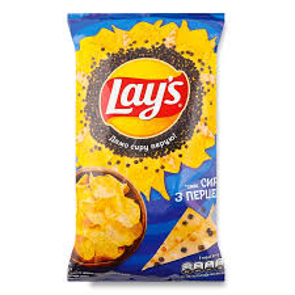 Чіпси картопляні Сир з перцем Lay's 120г