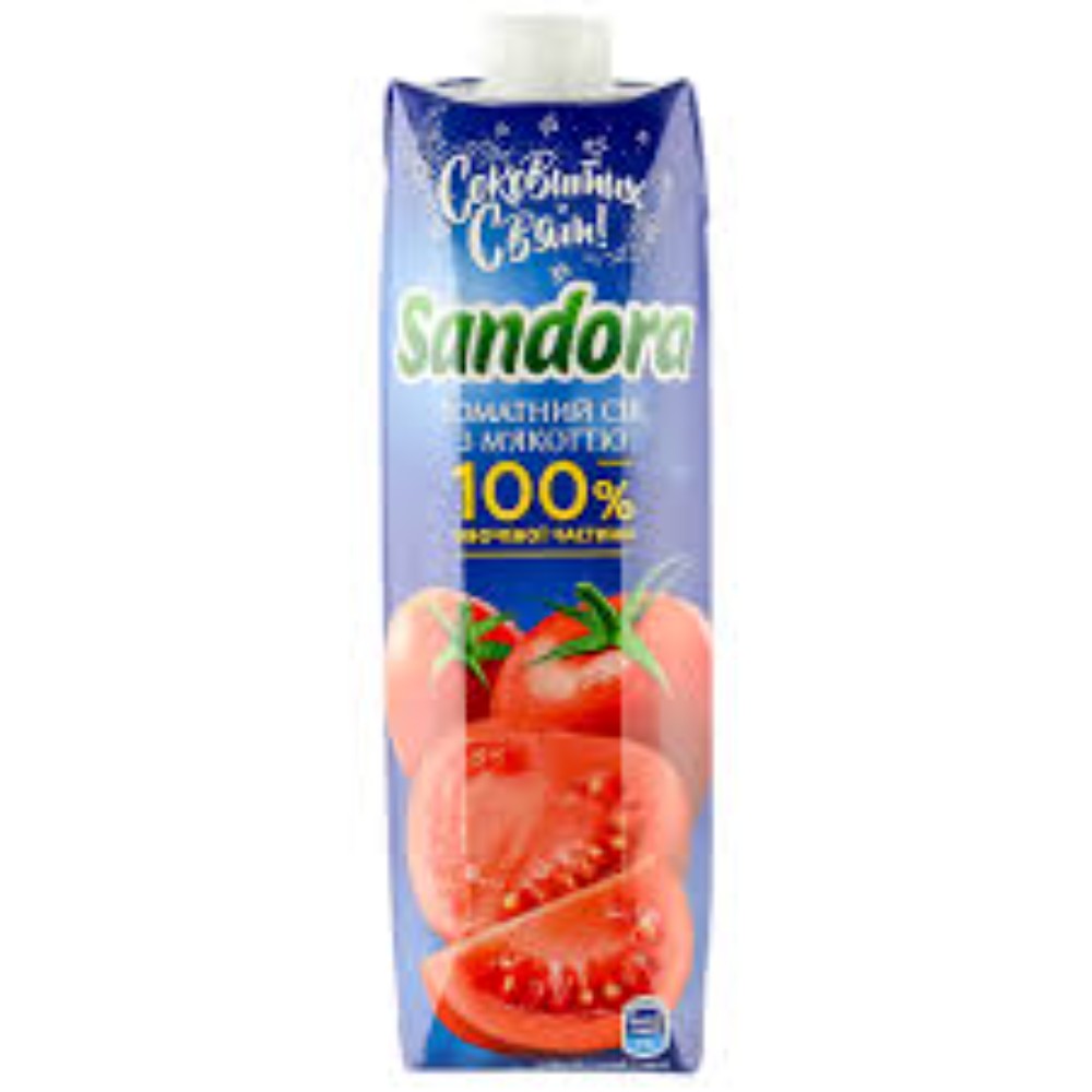 Сік Sandora Томатний сік з м'якоттю 950 мл