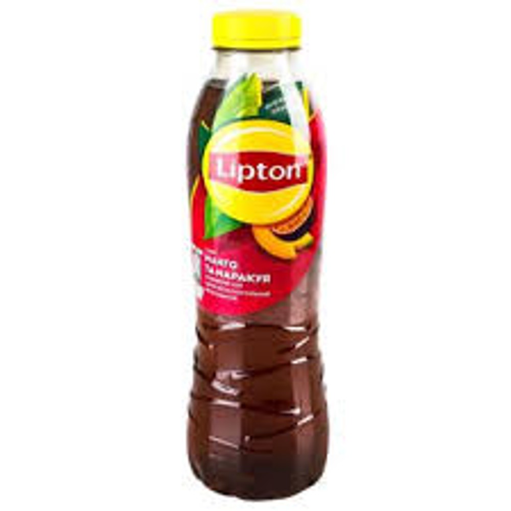 Напій б/а н/газ Чай холодний чорний манго та маракуйя Lipton 0,5л
