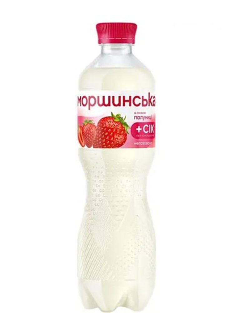 Мінеральна вода зі смаком полуниці, Моршинська, ПЕТ, 0.5л