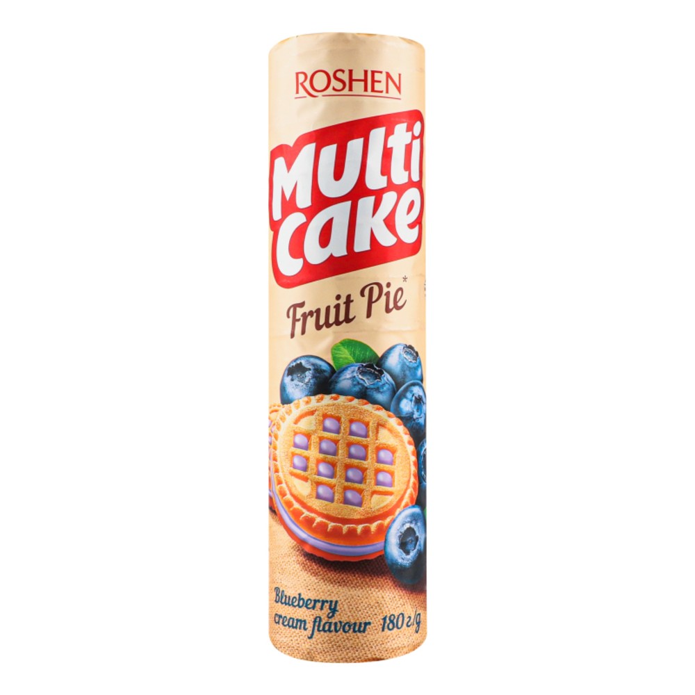 Печиво цукрове Blueberry cream Fruit Pie Multicake Roshen м/у 180г.