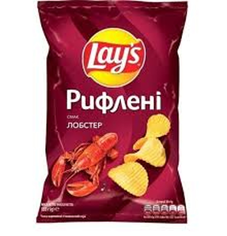Чіпси Lay's зі смаком лобстера 133 гр.