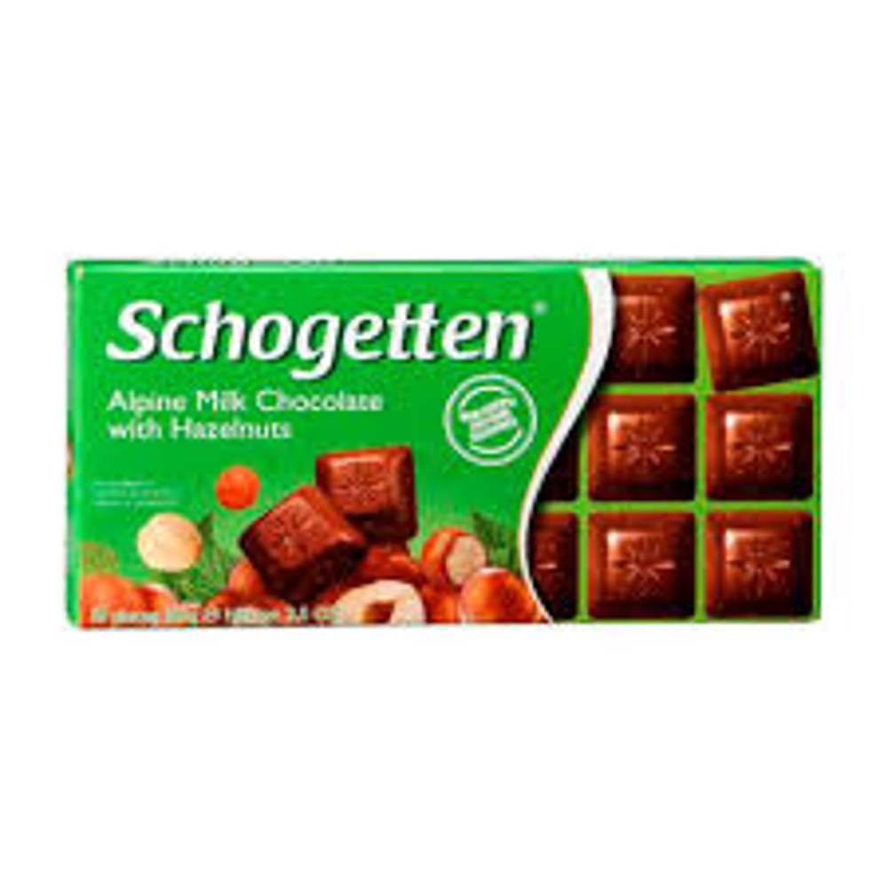 Schogetten Alpine milk chocolate with hazelnuts