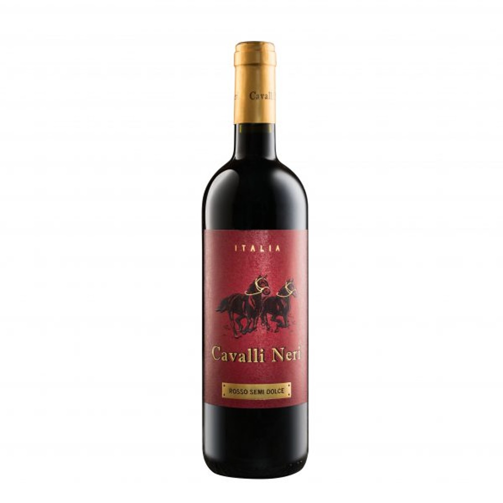 Вино Cavalli Neri Rosso Italiano Semi-Dolce червоне напівсолодке 0,75 л