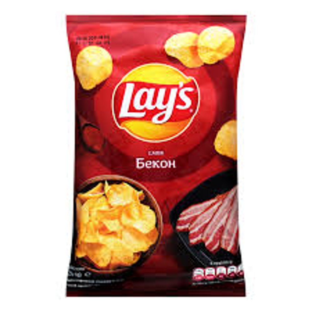 Чіпси Lay's зі смаком бекону 25 гр.