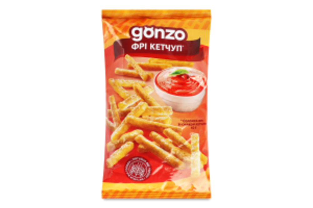 Соломка фрі зі смаком кетчупу Gonzo м/у 40г