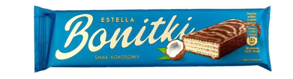 Вафлі Bonitki Estella кокос 50 г (60)