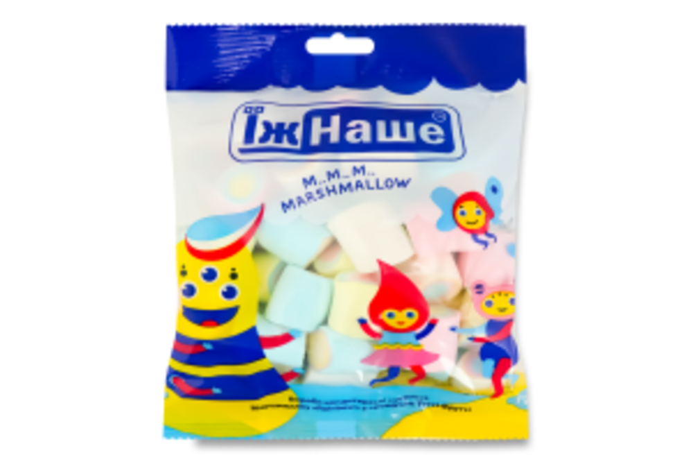 Маршмеллоу Їж Наше Rainbow, з ароматом Тутті Фрутті, 175 г