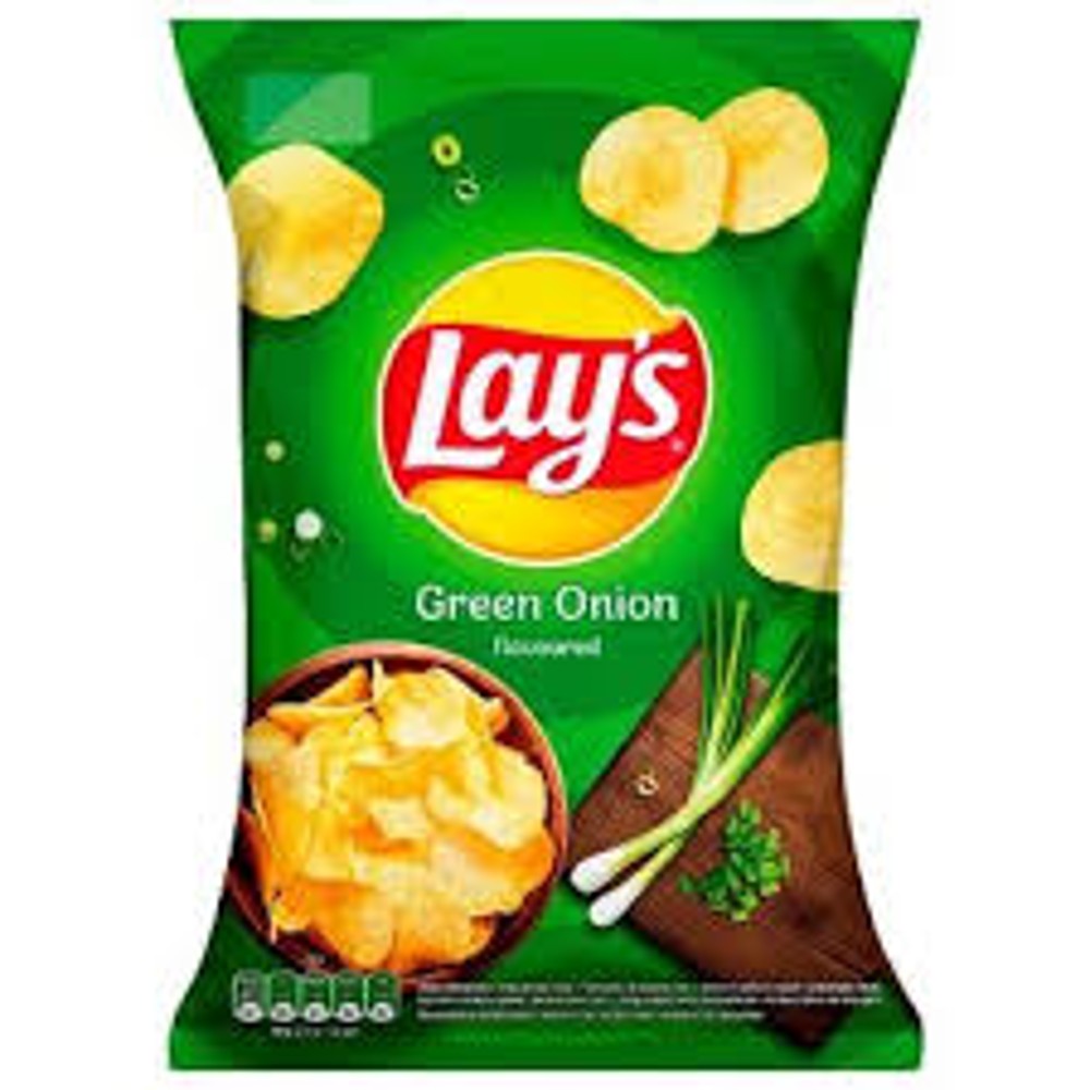 Чіпси Lay's зі смаком молодої зеленої цибулі 133 гр.