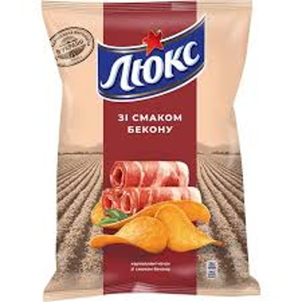 Чіпси картопляні Люкс Бекон 133г