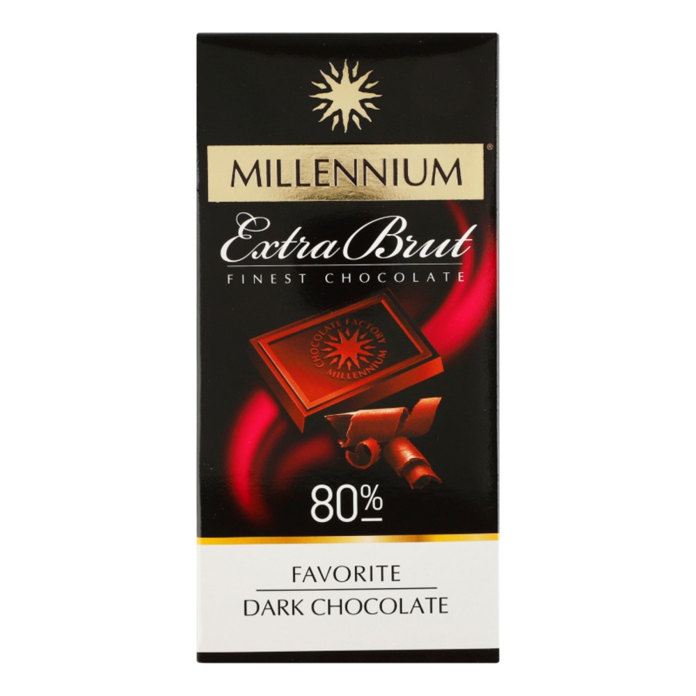 Шоколад Millennium Favorite Extra Brut 80% чорний 100г