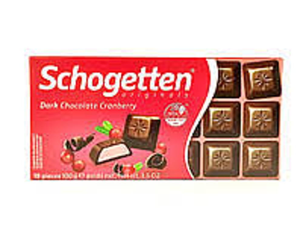 Schogetten dark chocolate cranberry
