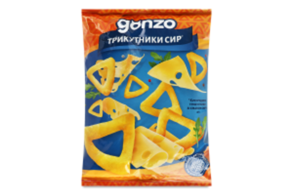 Трикутники кукурудзяні зі смаком сиру Gonzo м/у 40г