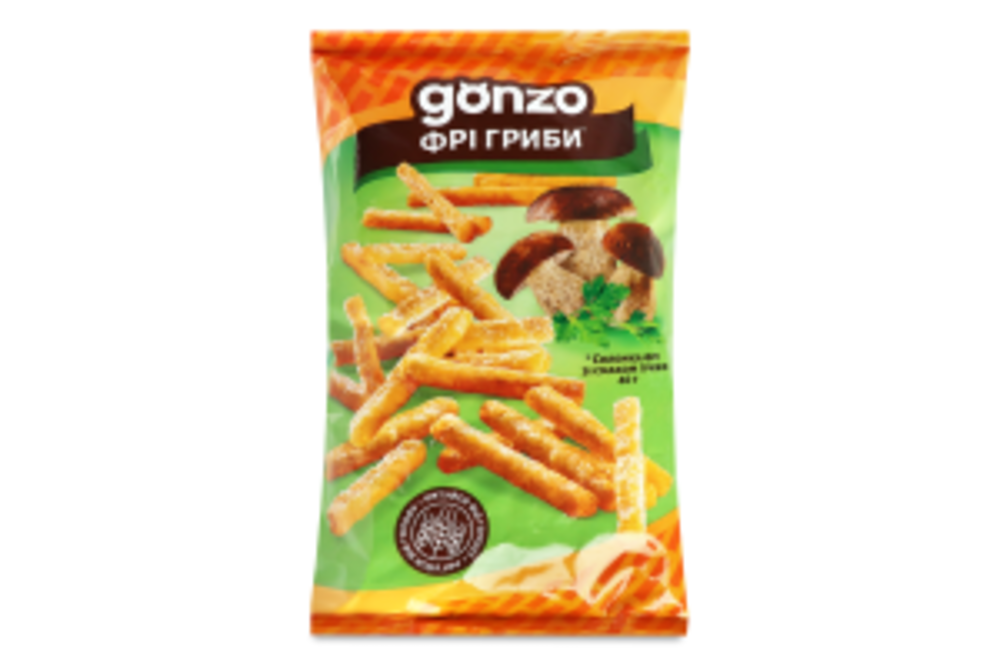 Соломка фрі зі смаком грибів Gonzo м/у 40г