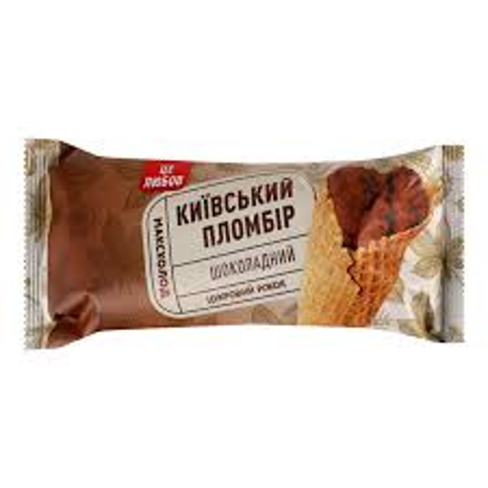 Морозиво пломбір шоколадний