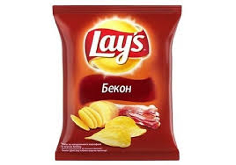 Чіпси Lay's зі смаком бекону 71 гр.
