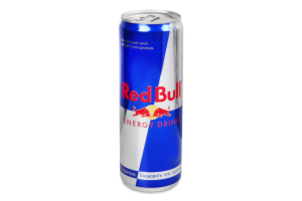 Напій енергетичний безалкогольний сильногазований з таурином Energy drink Red Bull з/б 355мл