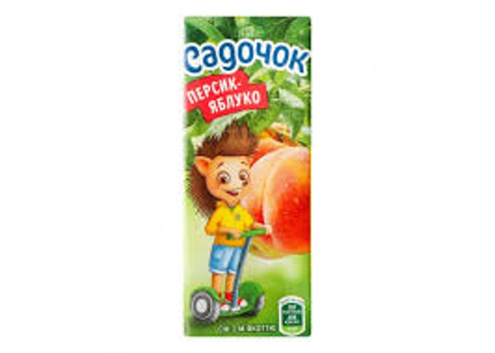 Сік Садочок Персик-Яблуко 200мл