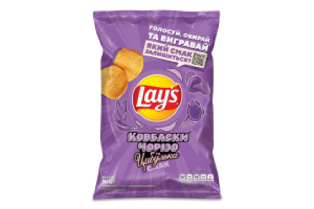 Чипси картопляні Ковбаски Чорізо та цибулька Lay's м/у 95г