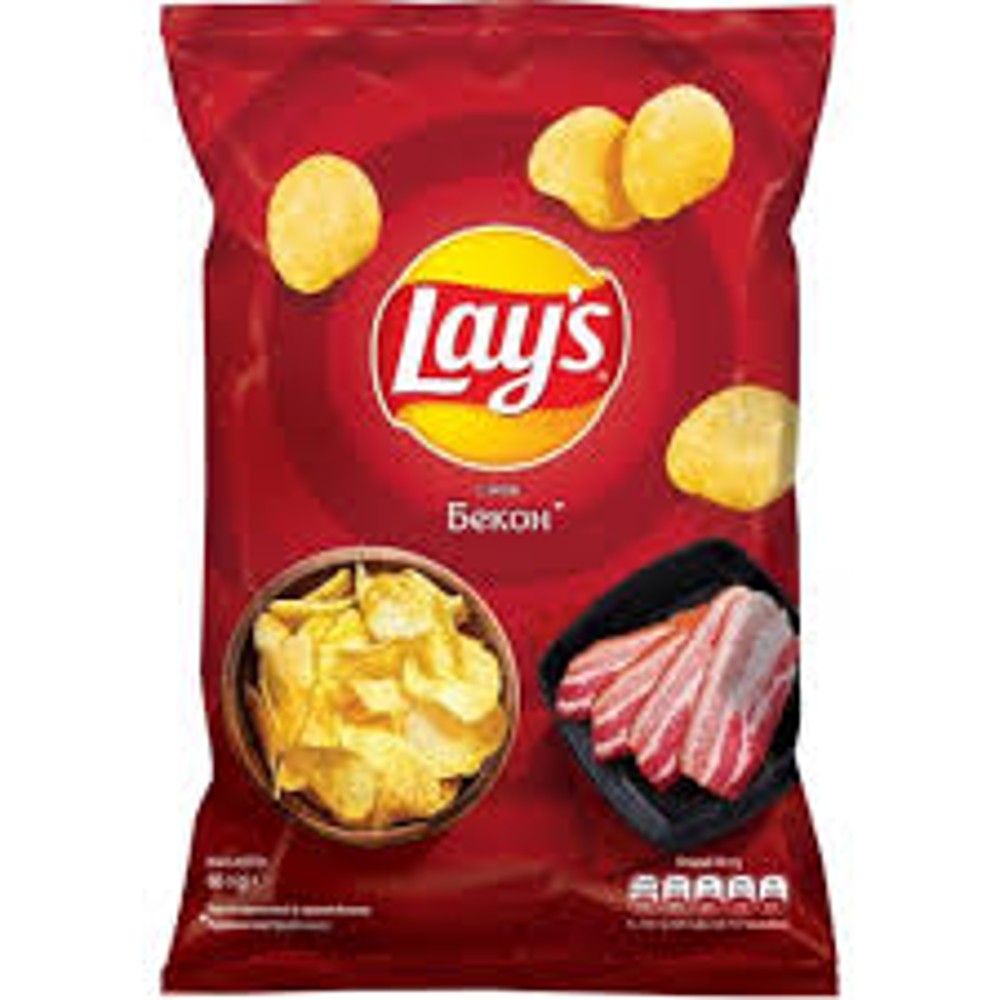 Чіпси картопляні зі смаком бекону Lay's 60г