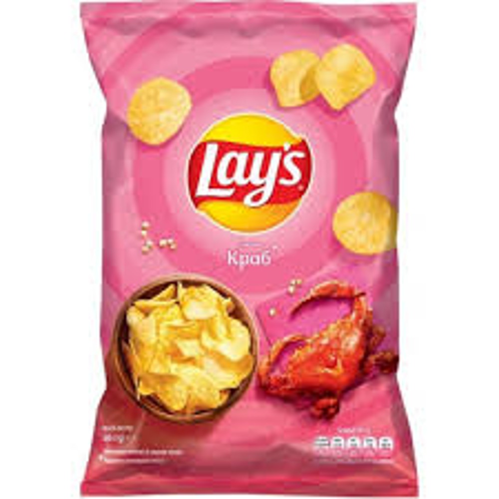 Чіпси картопляні зі смаком краба Lay's 60г