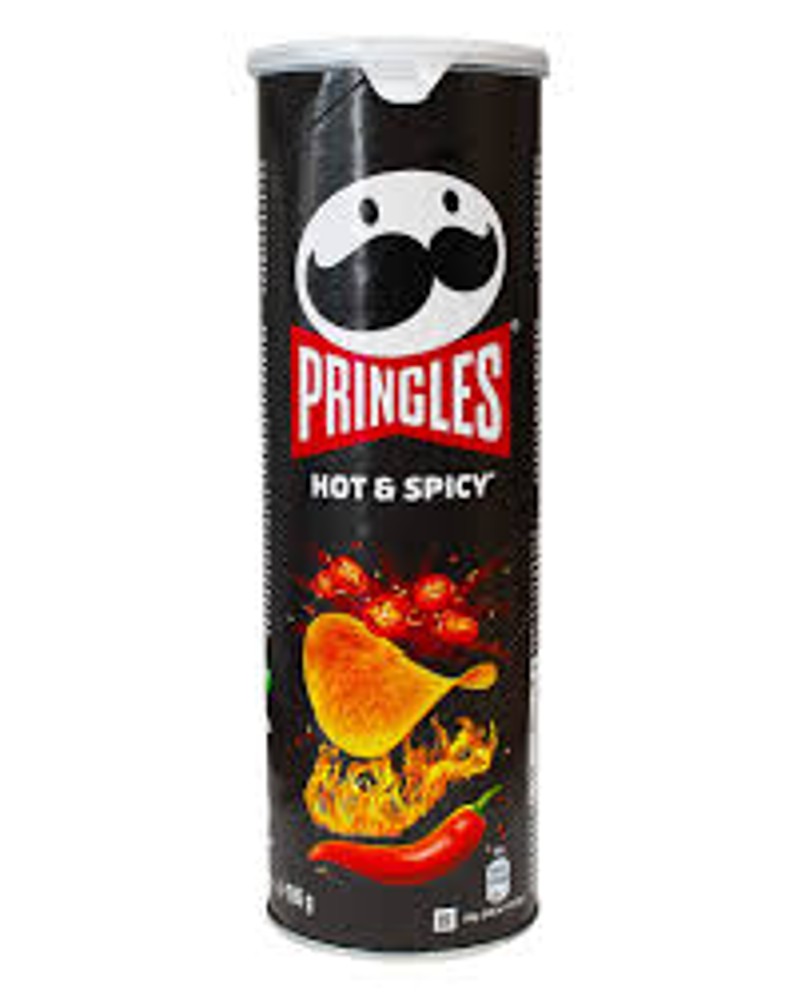 Чіпси Прінглс зі смаком Hot&Spicy