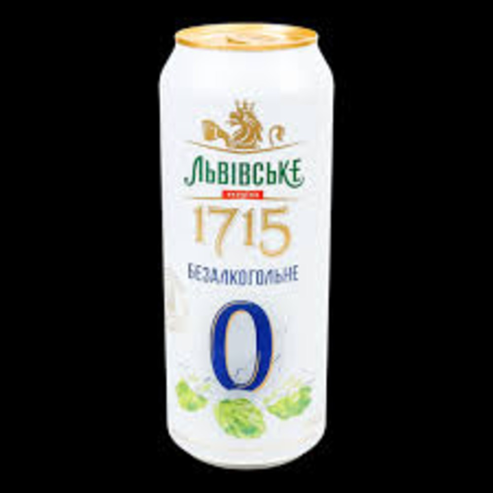 ЛЬВІВСЬКЕ 1715 БЕЗАЛКОГОЛЬНЕ0.48Л ЖБ