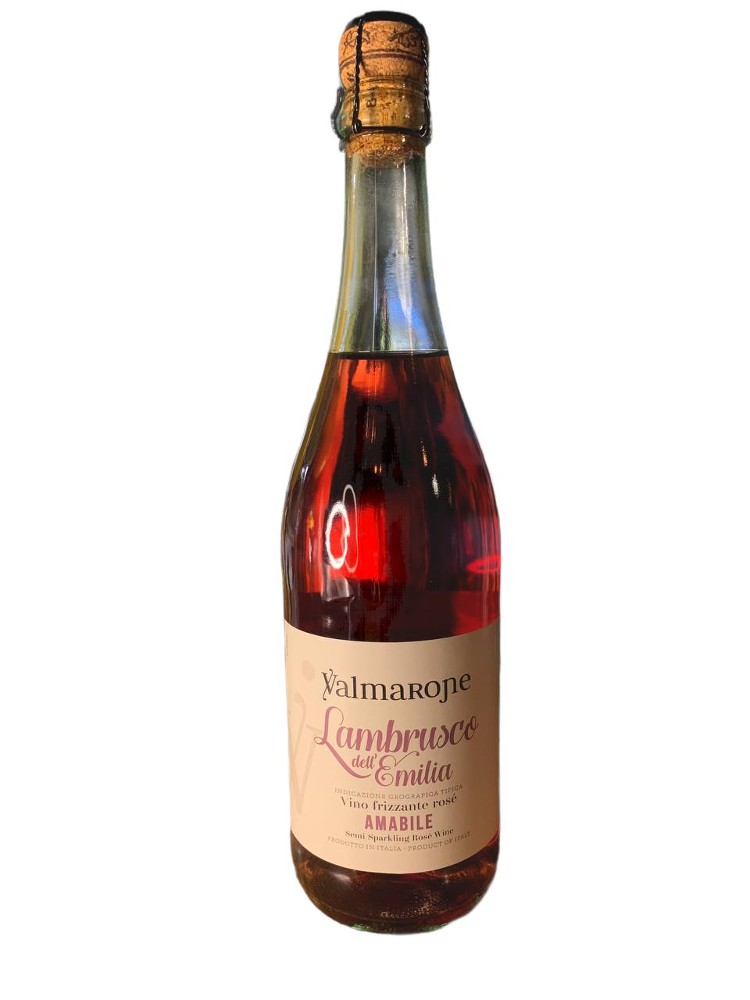  Вино Valmarone Lambrusco  рожеве напівсолодке 0,75  мл