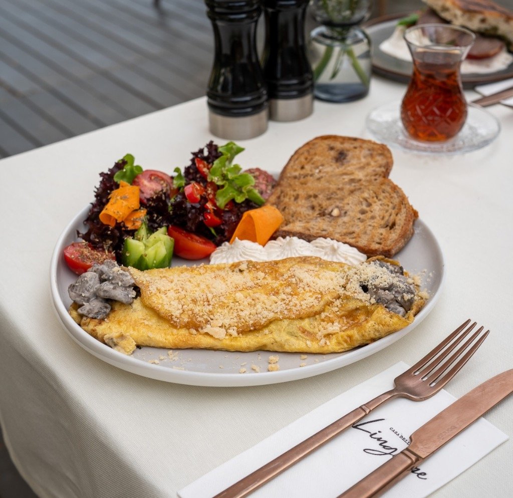 Mantarlı Fransız Omlet 