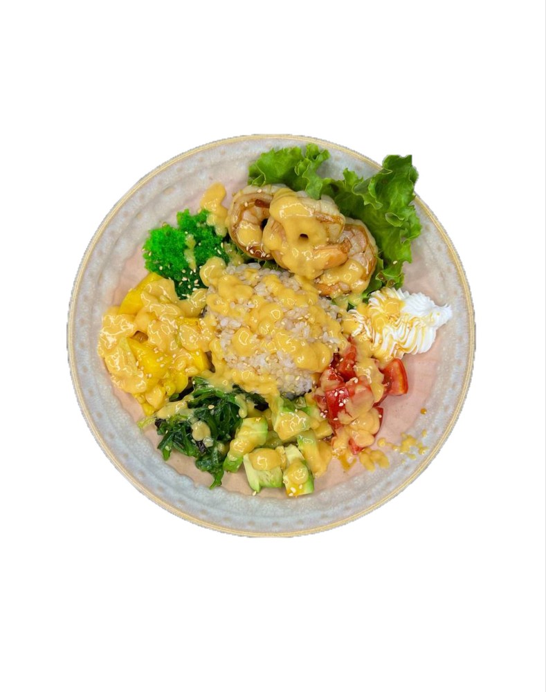 Poke With Shrimp 🦐🥭🥒500g