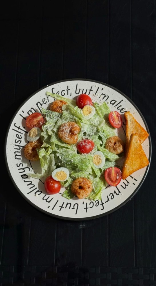 Caesar Salad with Shrimp (350 gr) 🦐🥚🍅