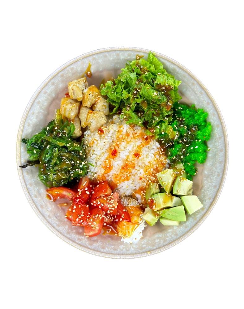 Poke With Chicken 🍗🥭🥑 500g