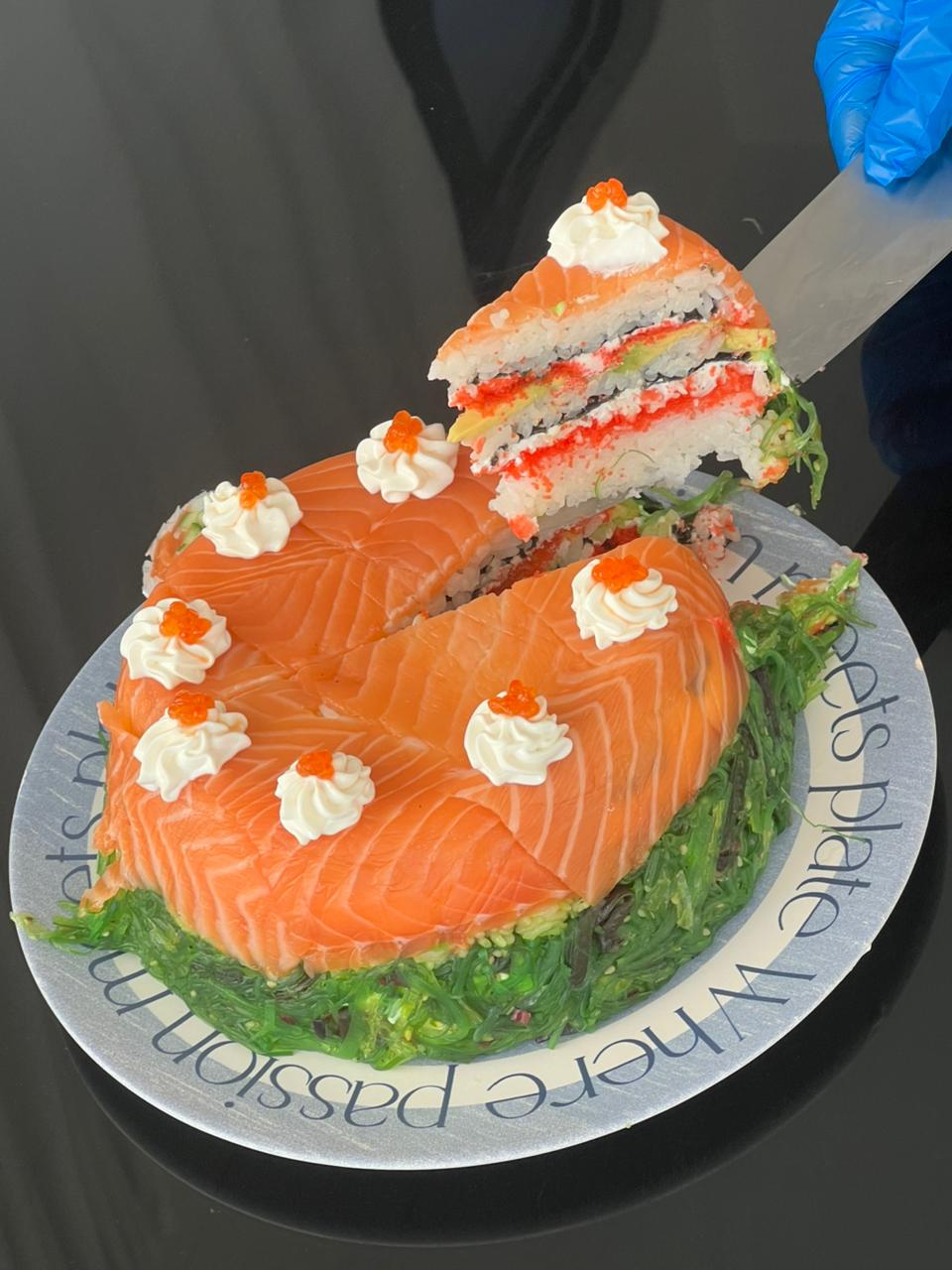 Sushi cake