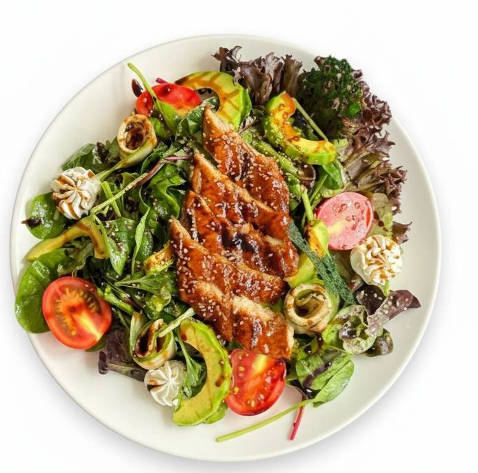 Unagi salad with avocado (450gr)🥢🥑🍅🧀🥬