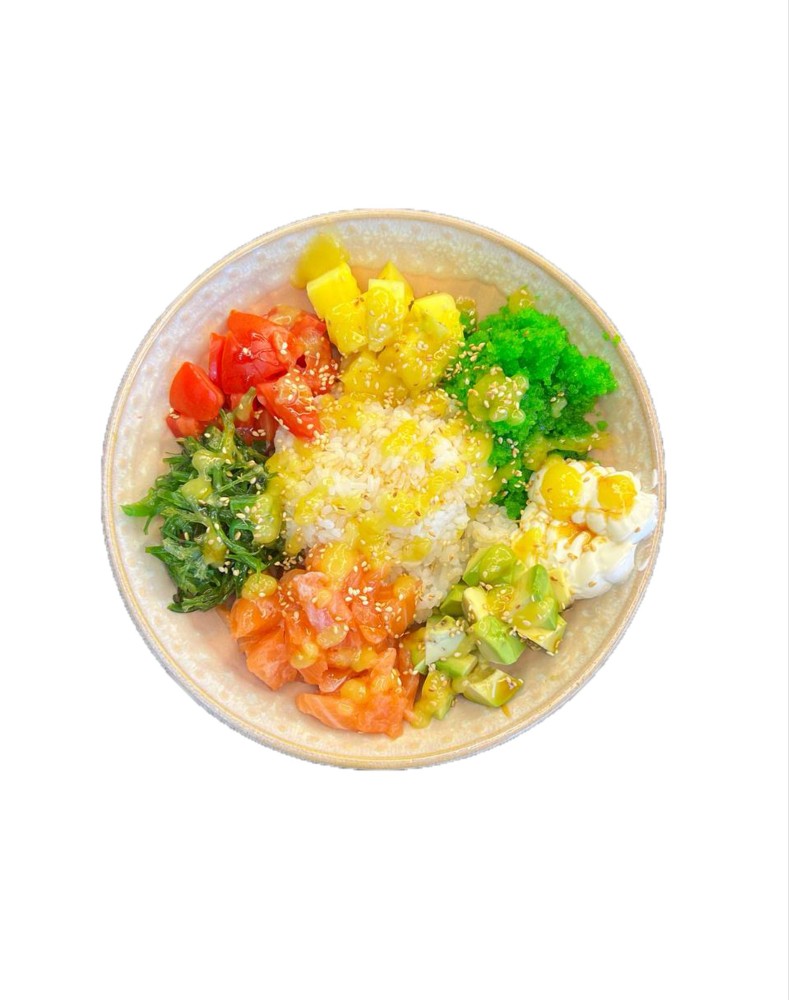Poke With Salmon 🐠🥭🥒 500g