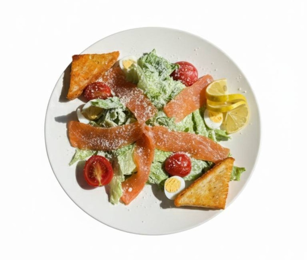 Caesar Salad with Salmon (300 gr)  YEMEKSEPETI