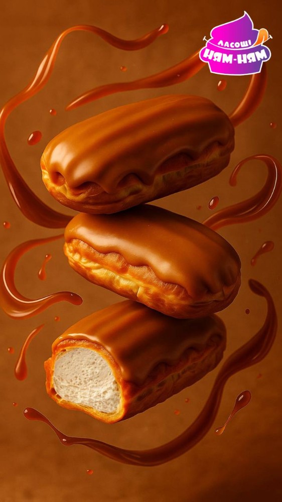 Тістечко Еклер солона карамель