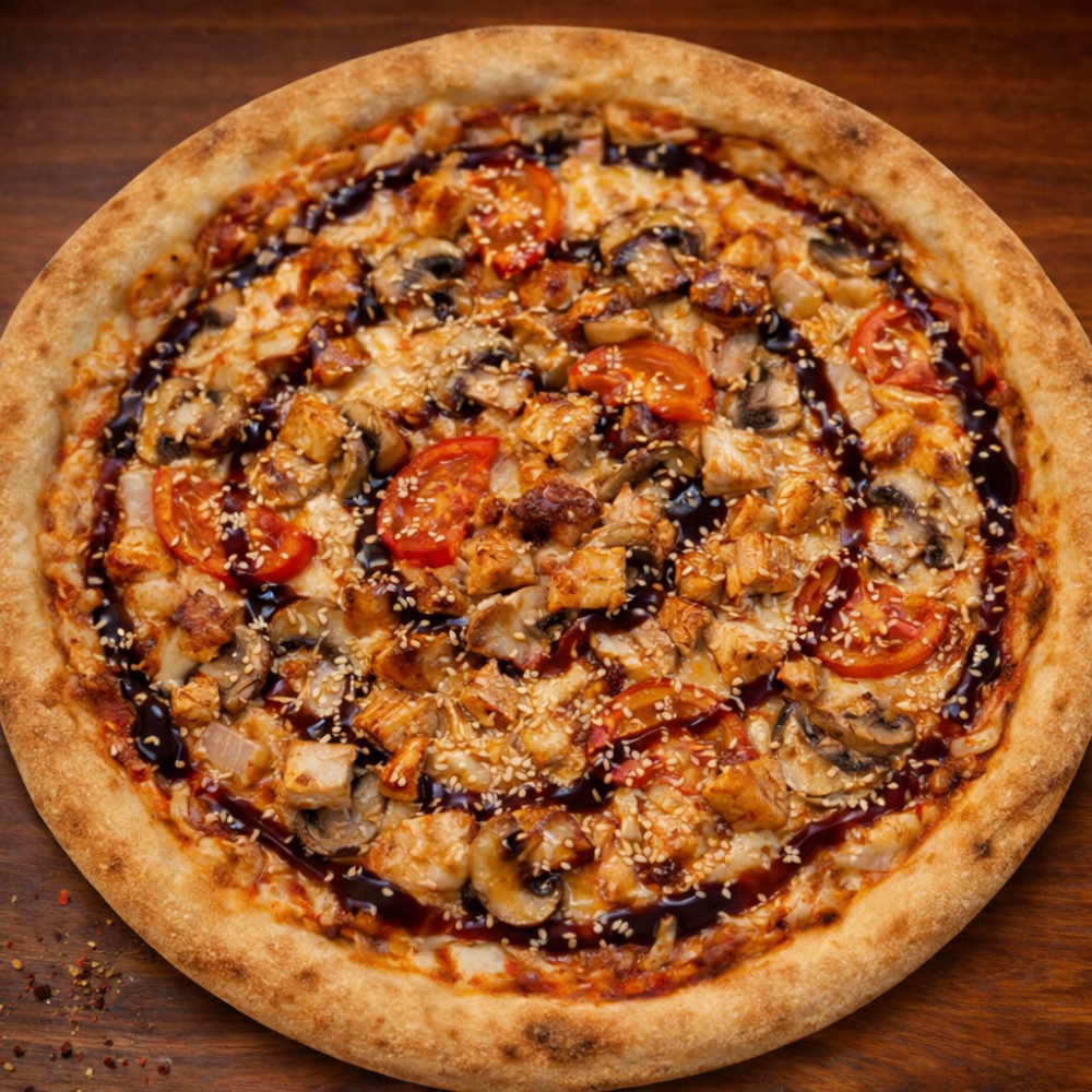 Піца Теріякі (Курка та Гриби)