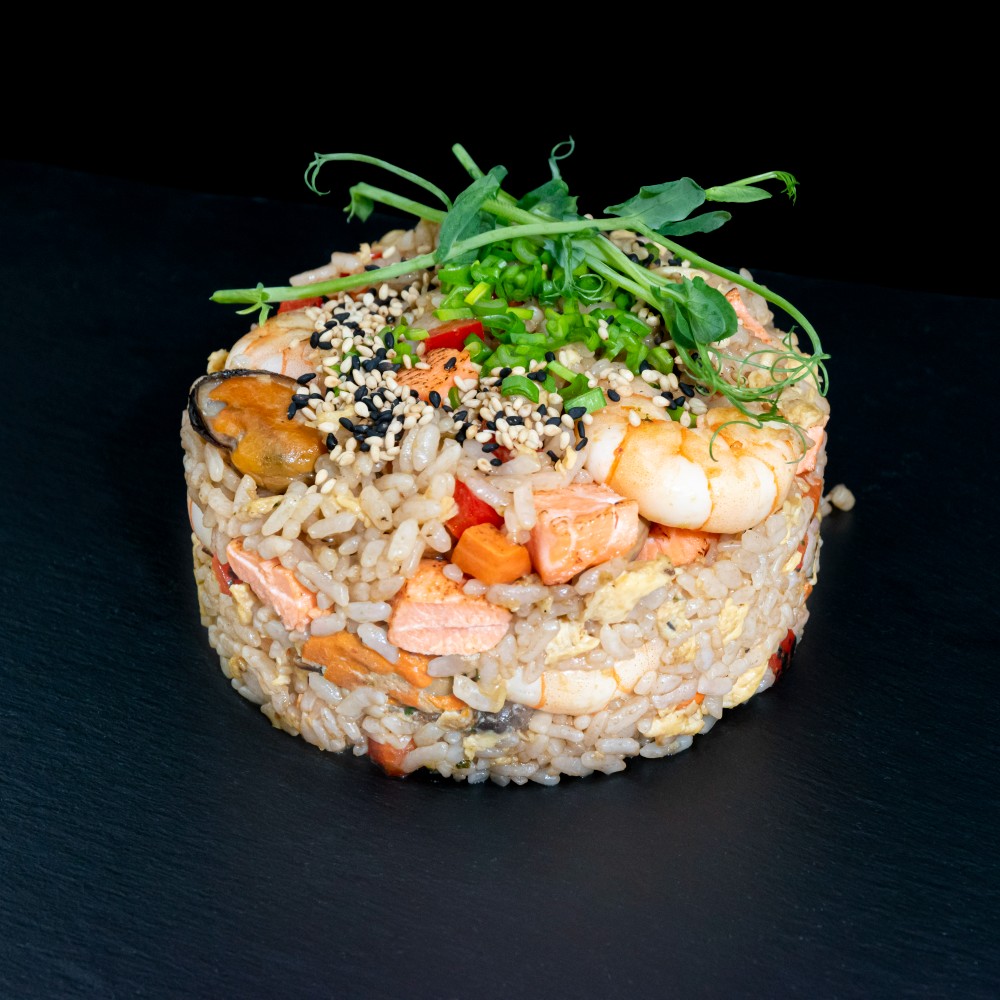 Рис по тайськи з морепродуктами 300г