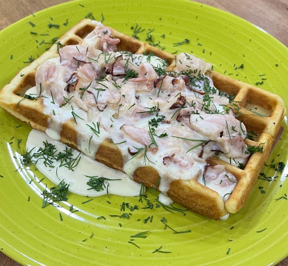 Бельгійська вафля carbonara