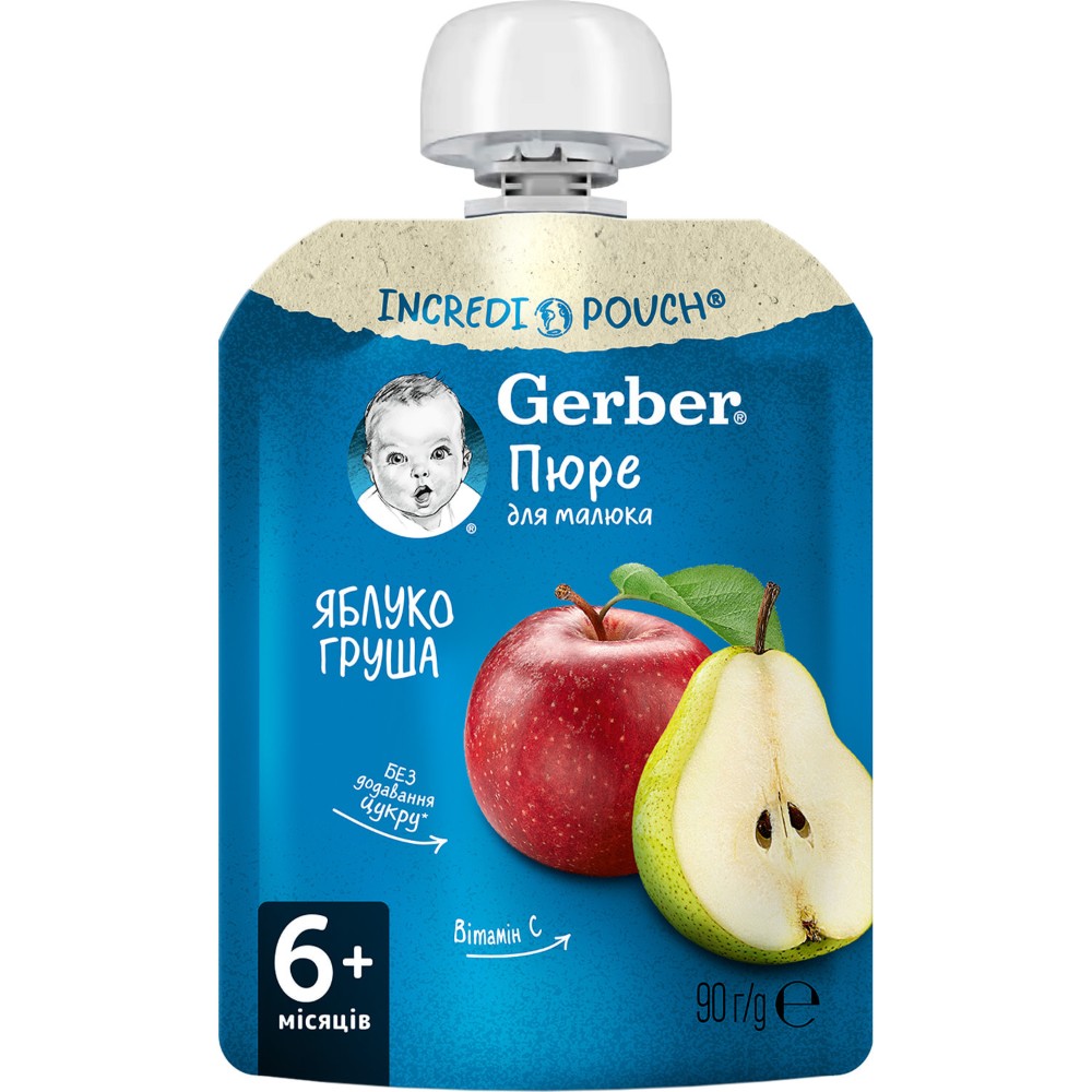 GERBER (яб/груша) 90г