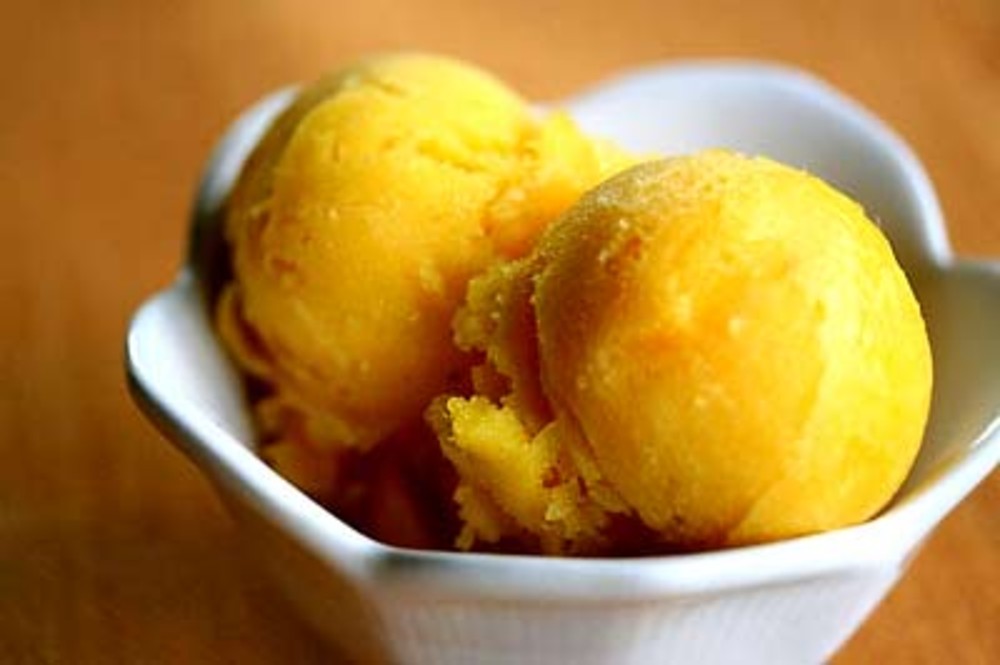 Deux boules de Glace Saveur Passion