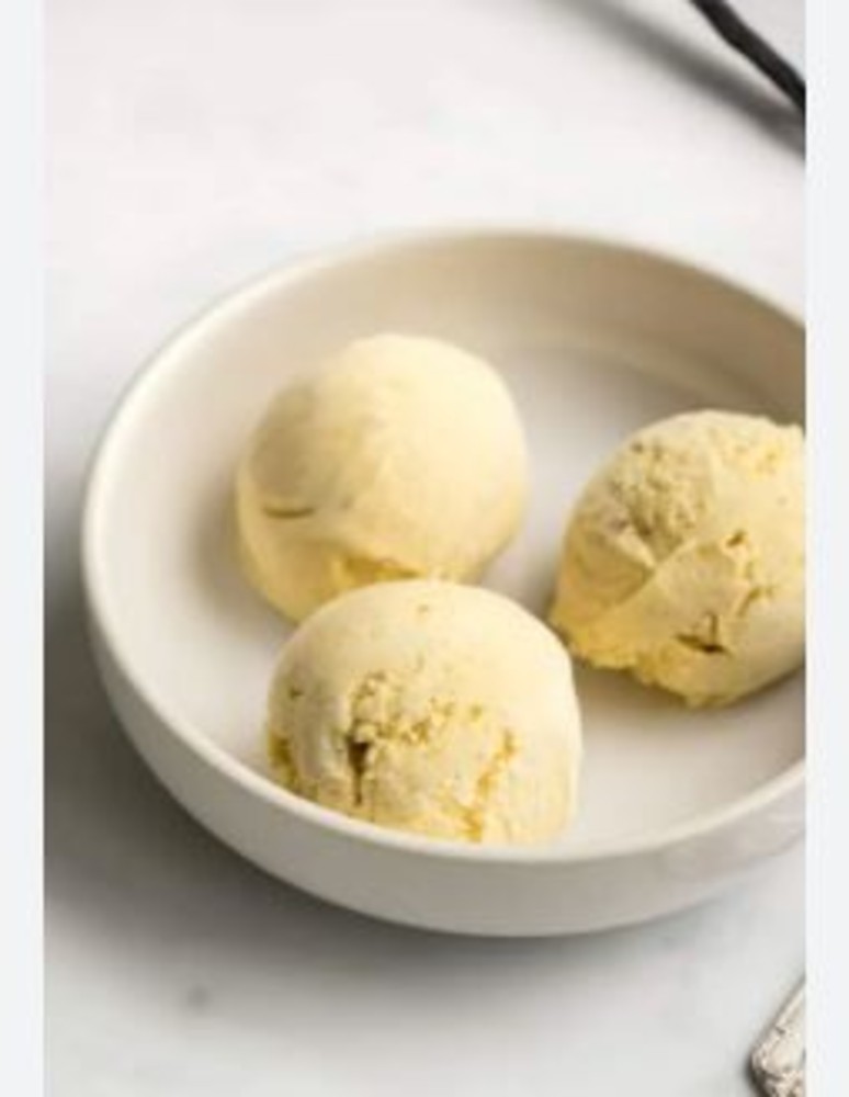Trois boules de Glace Saveur Vanille