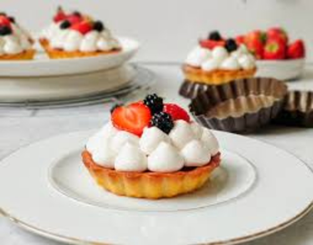 Tartelette à la compotée de fruits rouges