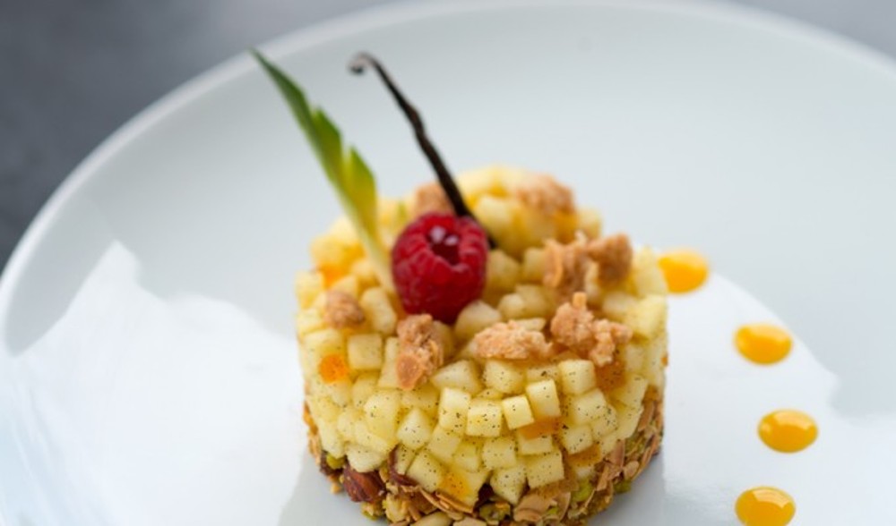 Croustillant de fruits au miel