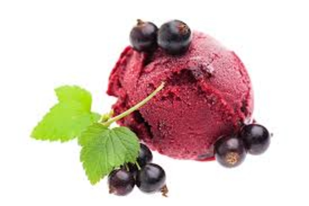Une boule de Glace Saveur Cassis
