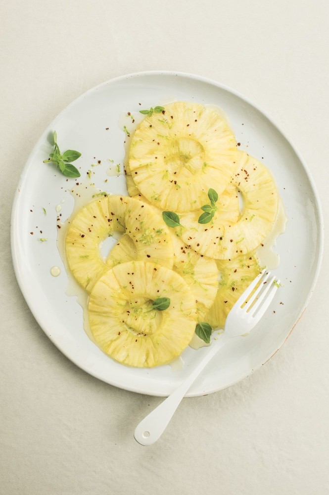Carpaccio d’ananas et glace spéculoos