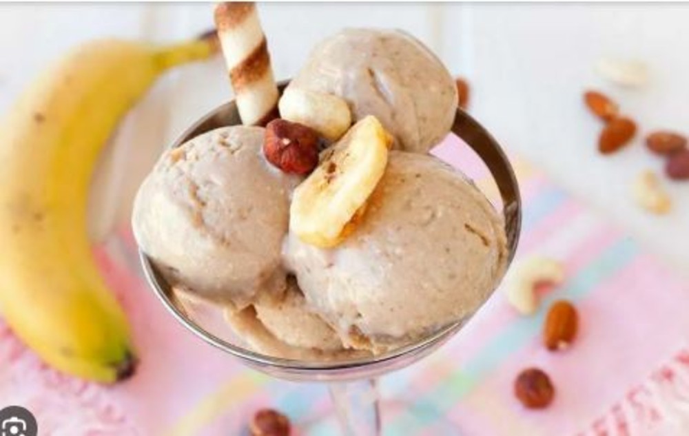 Trois boules de Glace Saveur Banane