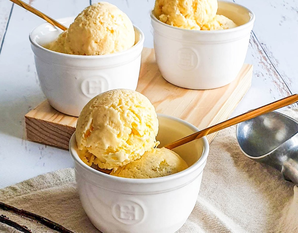 Deux boules de Glace Saveur Vanille